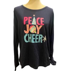 Woman's Peace, Joy, Cheer Pajama Top